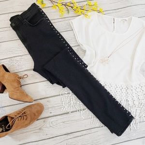 Rag & bone "dive" studded high rise skinny size 30
